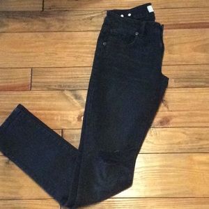 Cabi Jeans*Distressed Black Slim Boyfriend Size 0